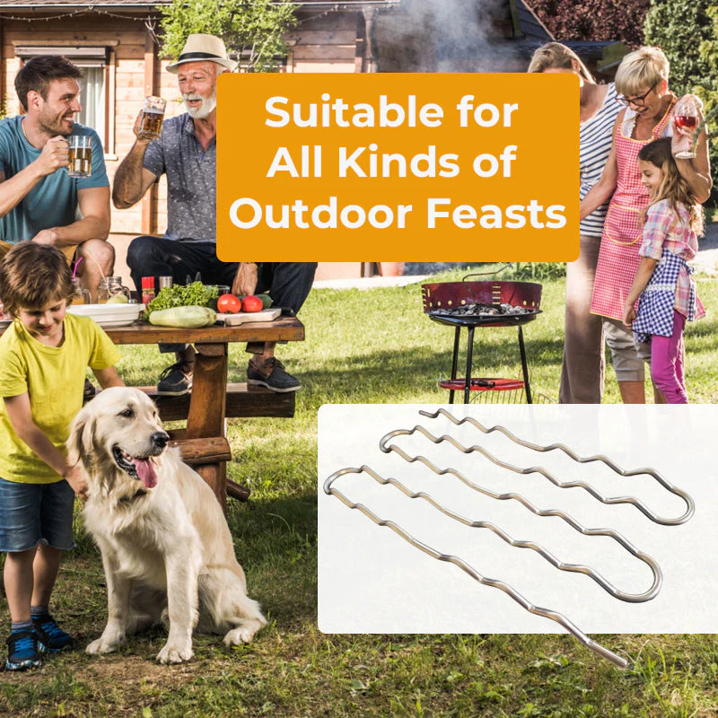 🌭 [Grill Master Essential] BBQ Sausage Roller Rack | No More Burnt Hot Dogs! 🔥✨ - Image 4