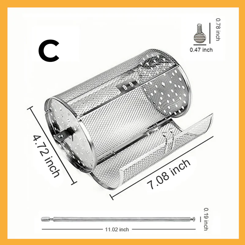 Stainless Steel Rotating Grill - Image 9