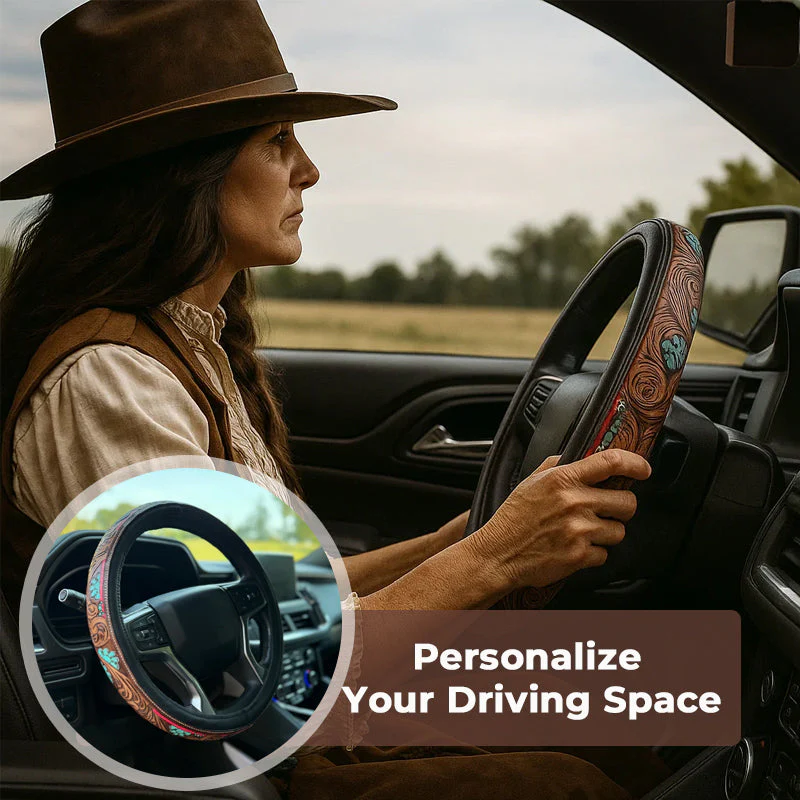 🤠 Western Cowboy Steering Wheel Cover - Image 12
